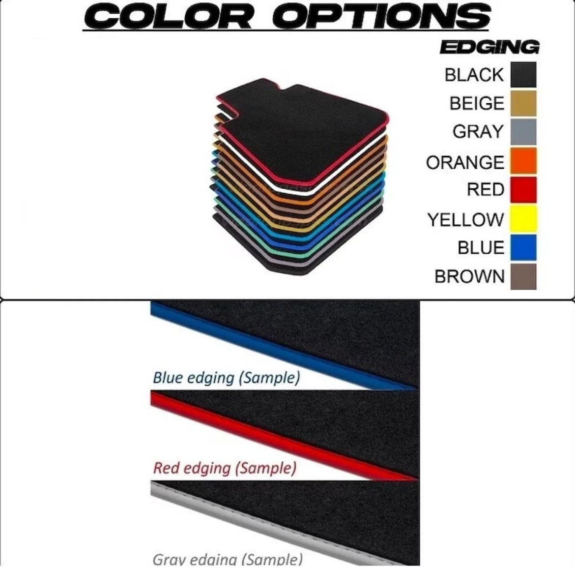 Mercedes Benz Carpet Car Floor Mats Custom fit for all Model Carpet Liner