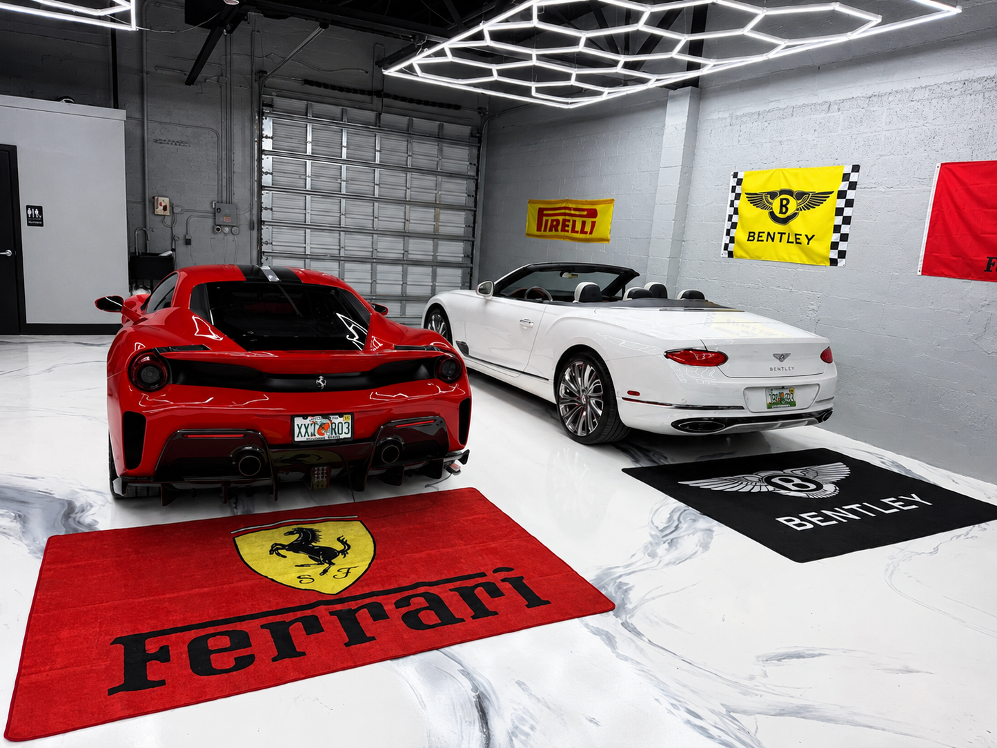 Ferrari Rug 60 x 87 Inches Garage & Home