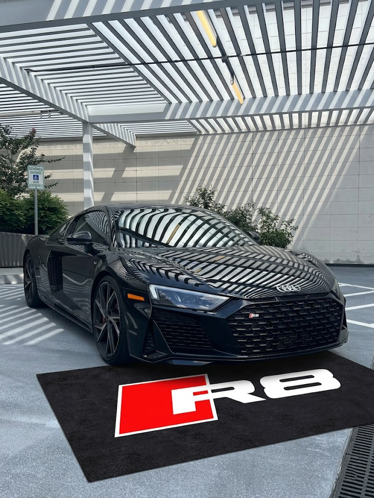 Audi R8 Garage Floor Mat 5x7 FT (60x87 Inches) Showroom Rug