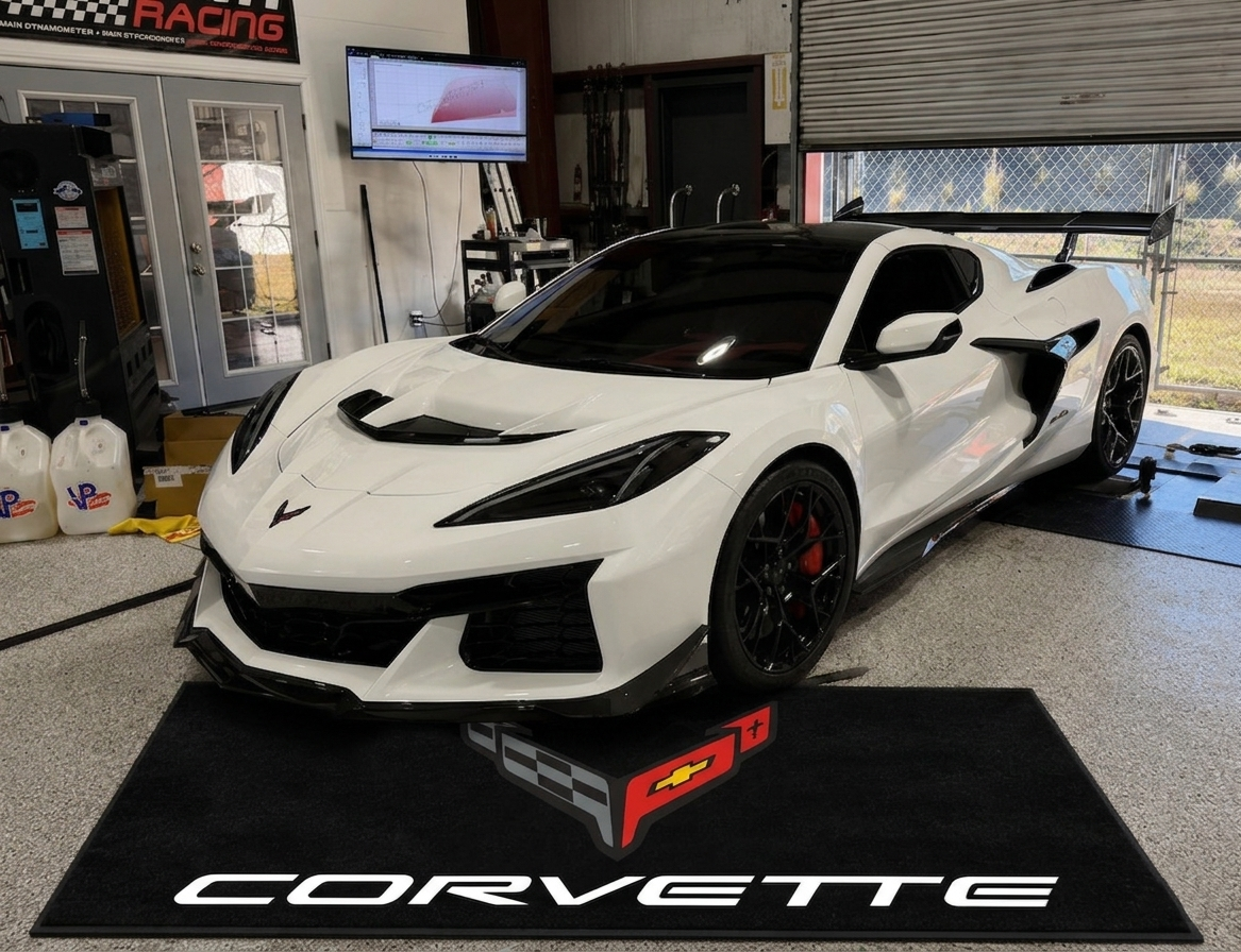 Corvette C8 Rug 60x87 Inches Garage and Home