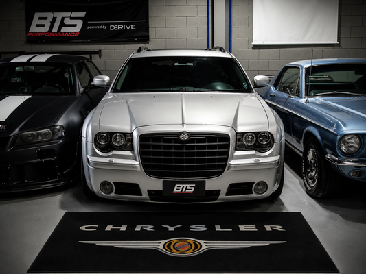 Chrysler Garage Floor Mat 5x7 FT (60x87 Inches) Premium Showroom Rug Wall Decor