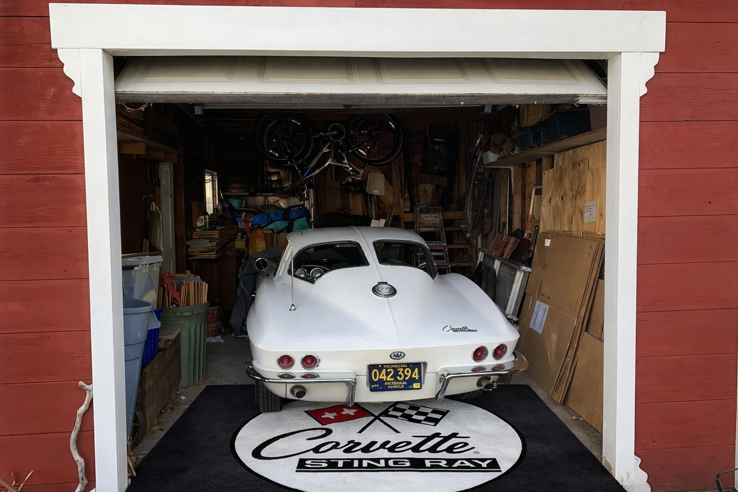 Corvette C2 Rug 60x87 Inches Garage and Home