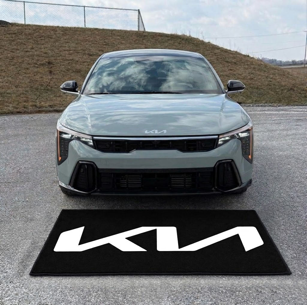 KIA Garage Floor Mat 5x7 FT (60x87 Inches) Premium Showroom Rug Wall Decor