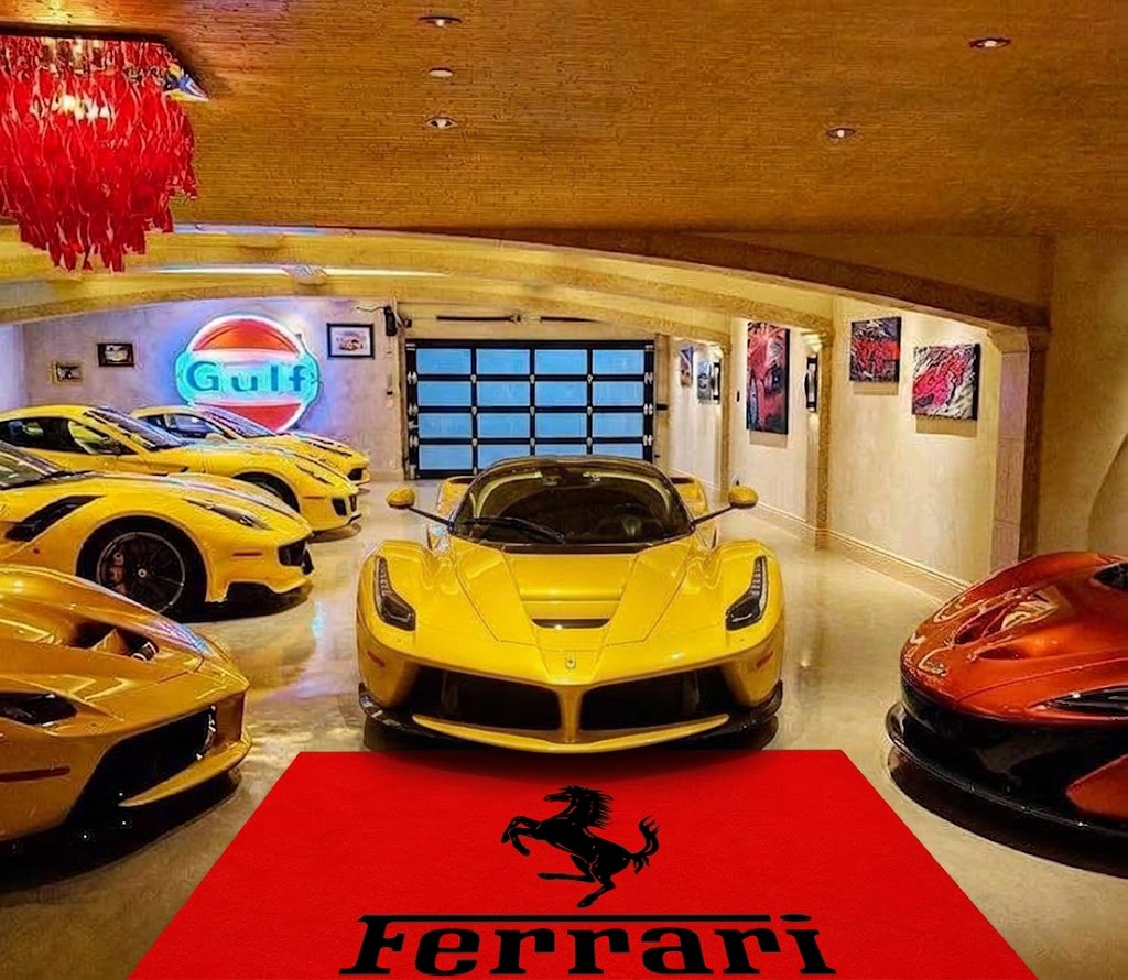 Ferrari Rug 60 x 87 Inches Garage & Home