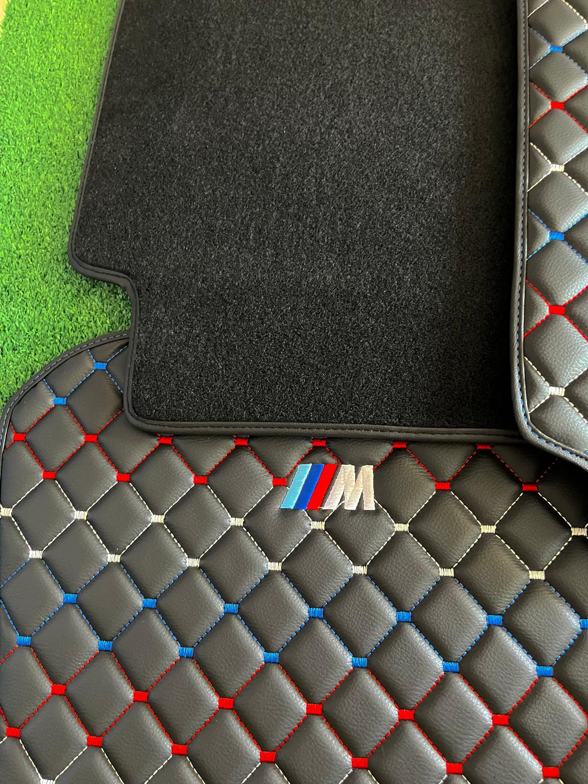 For BMW M5 Leather Car Floor Mats Custom Fit Waterproof