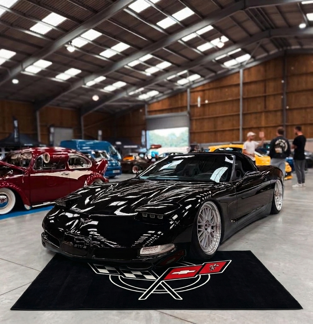 Corvette C5 Rug 60x87 Inches Garage and Home