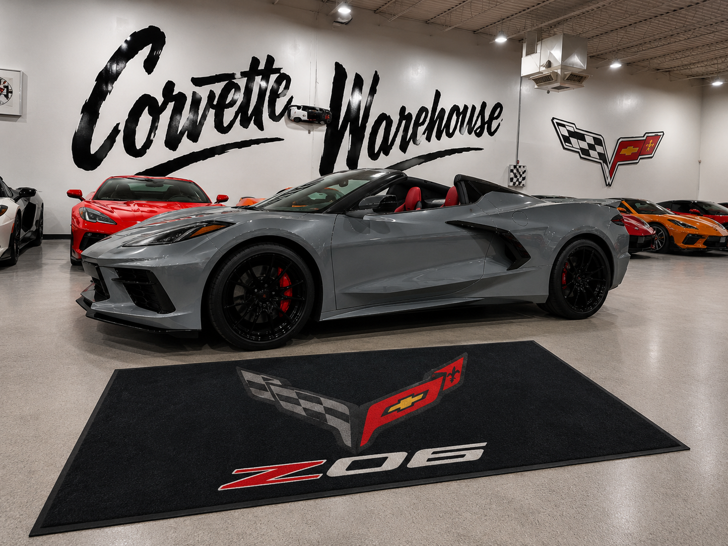 Corvette z06 Rug 60x87 Inches Garage and Home