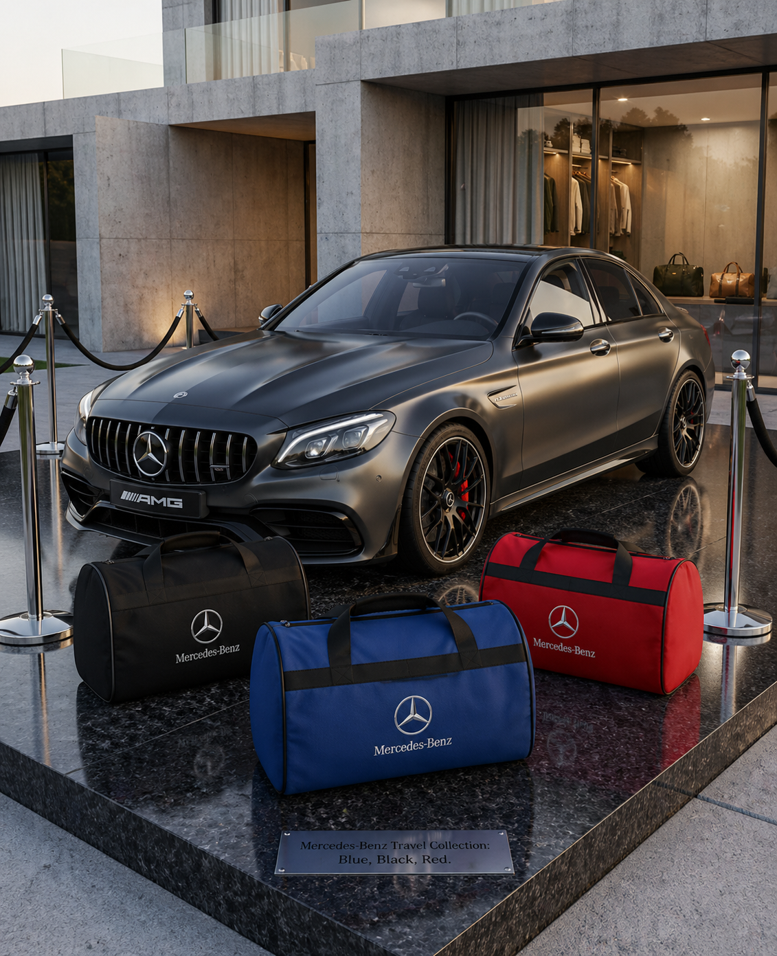 Luxury Mercedes Benz Duffle Bag 30x50 cm