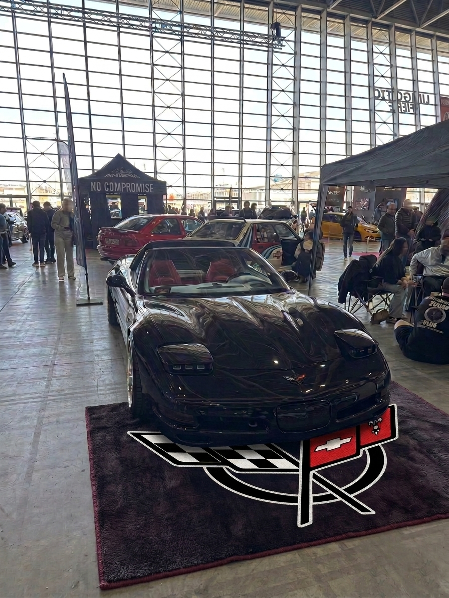 Corvette C5 Rug 60x87 Inches Garage and Home