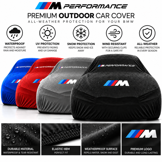Fits BMW M Performance Outdoor Car Cover – Waterproof & Custom For M2 M3 M4 M5 M6 M8
