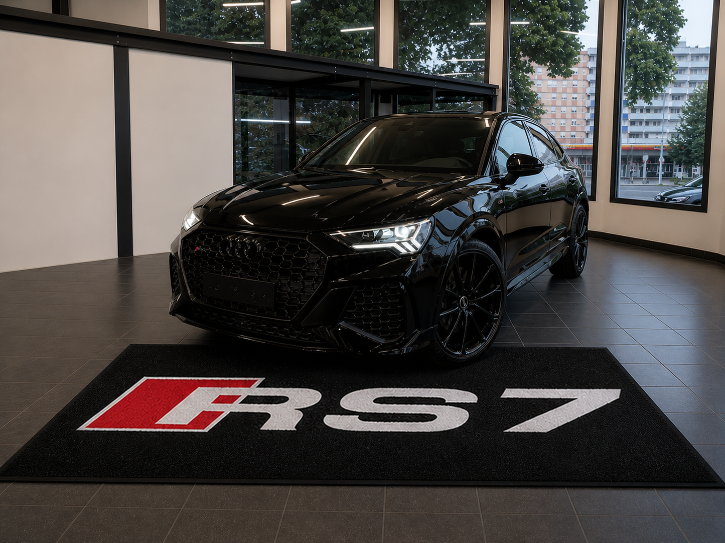 Audi RS7 Garage Floor Mat 5x7 FT (60x87 Inches) Showroom Rug