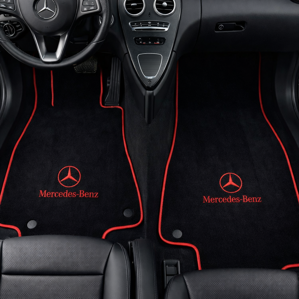 Mercedes Benz ( AMG ) Carpet Car Floor Mats Custom fit for all Model Carpet Liner