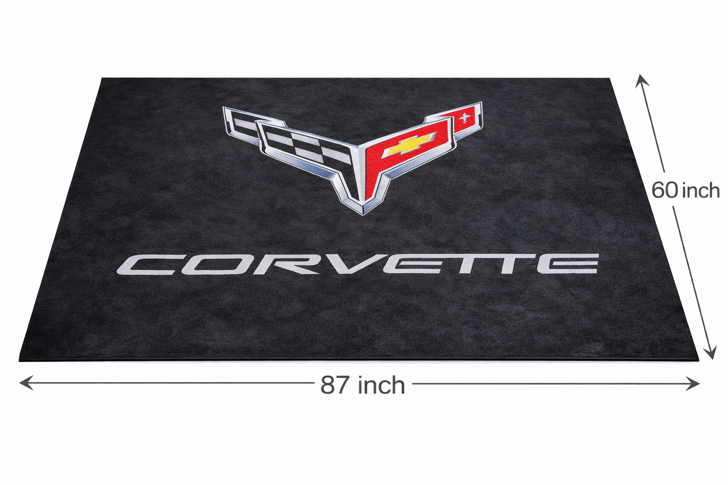 Corvette Garage Floor Mat 5x7 FT (60x87 Inches) C2 C3 C4 C5 C6 C7 C8 Z06