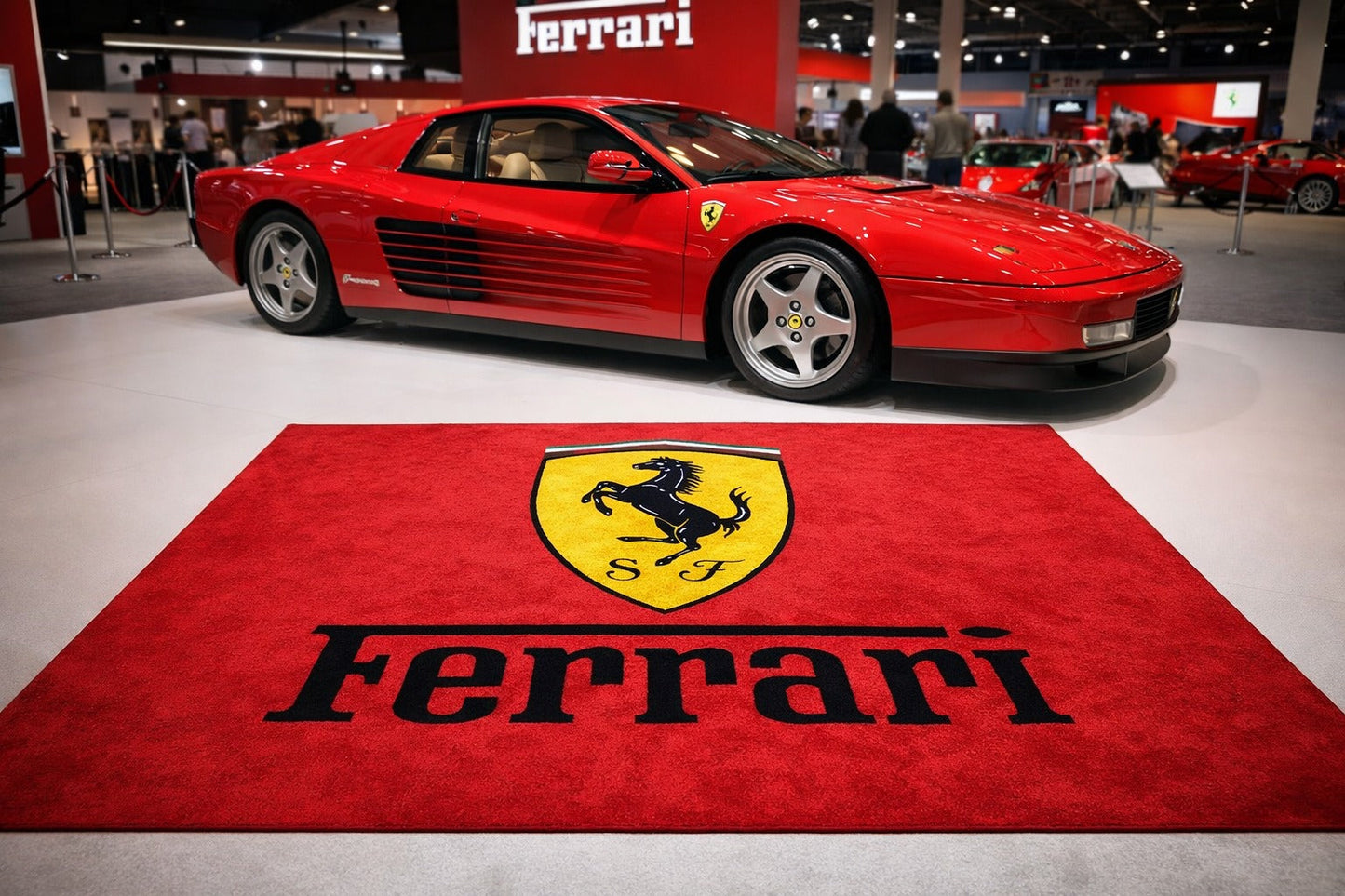 Ferrari Rug 60 x 87 Inches Garage & Home