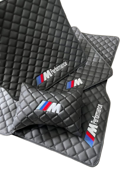 For BMW M Performance Car Floor Mats Set ( With 2 Pillow )